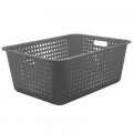 Cesta Organizadora Ou Martiplast Maxi 56x41x22cm Chumbo CO460