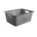 Cesta Organizadora Ou Martiplast GD 41x31x16,5cm Chumbo