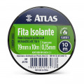 Fita Isolante 19mmX10 metros Preto Atlas