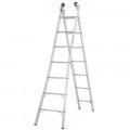 Escada Alumínio Abre e Fecha 2x9 Degraus Extensível 4,50 metros Mor