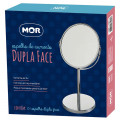 Espelho de Aumento Dupla Face com Pedestal Mor