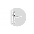 Fechadura Popline Reta Externa Cromado ESP15 Soprano
