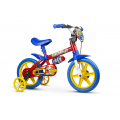 Bicicleta Infantil Fireman Nathor Aro 12 Vermelha e Azul