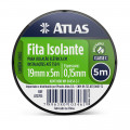 Fita Isolante 19mmX5 metros Preto Atlas