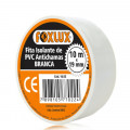 Fita Isolante de PVC Antichamas 19mmX10 metros Branco Foxlux