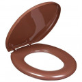 Assento Sanitário Almofadado Luxo Marrom Primafer