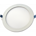 Painel Led de Embutir Redondo 18W Bivolt 6500K Luz Branca Fria Cristallux