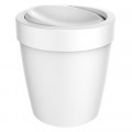 Lixeira Vitra Basculante 5 litros Branca 21X21X22cm Ou Martiplast