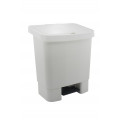 Lixeira de Pedal 25 litros Branca 32X43X51cm Dellaplast