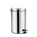 Lixeira de Pedal Ágata 3 litros Inox 16X23X26cm Mor