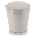 Lixeira Infinity 5 litros Branca 20X20X23cm Ou Martiplast