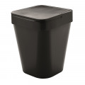 Lixeira Izzy 10 litros Preta 23X24X32cm Ou Martiplast