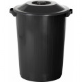 Lixeira Recycle 35 litros Preto Plasvale
