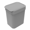 Lixeira 2,5 litros Cinza 12X16X18cm Soprano