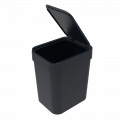Lixeira 2,5 litros Preta 12X16X18cm Soprano