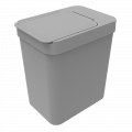 Lixeira 5 litros Cinza 16X22X25cm Soprano