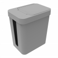 Lixeira 5 litros Cinza 16X22X25cm Soprano