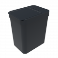 Lixeira 5 litros Preta 16X22X25cm Soprano