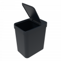 Lixeira 5 litros Preta 16X22X25cm Soprano