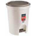 Lixeira de Pedal 13,5 litros Bege/Cinza Atlas