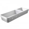 Organizador de Facas Logic Ou Martiplast 11,5x35x5,5cm Branco OL800