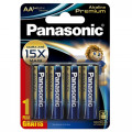 Pilha Alcalina AA 4 Pilhas 1,5V Panasonic