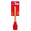 Pincel de Silicone e Bamboo Mor 25x5x2cm Vermelho 8561