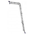 Escada Articulada Multifuncional Alumínio 4x3 12 Degraus 3,39 metros Mor