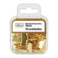 Prendedor para Papel 19mm Dourado com 12 unidades Tilibra