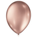 Balão N9 Metallic Balloons Rose Gold Pacote com 25 unidades São Roque