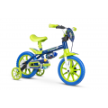 Bicicleta Infantil Space Nathor Aro 12 Verde e Azul