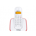 Telefone sem Fio TS3110 Branco e Vermelho Intelbras