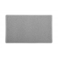 Tapete Capacho Vinil Silver 60X90cm Cinza Kapazi