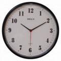 Relógio de Parede Redondo Preto Bells