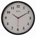 Relógio de Parede Redondo Preto Bells