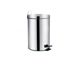 Lixeira de Pedal Ágata 20 litros Inox 29X34X44cm Mor