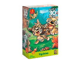 Quebra-Cabeça 30 Peças Tigrinho Grow