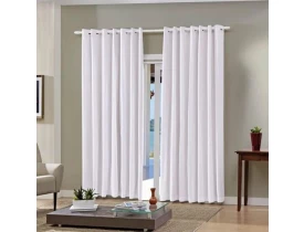 Cortina Corta Luz Blackout 2,60x1,70 metros Branco/Bege Bella Janela