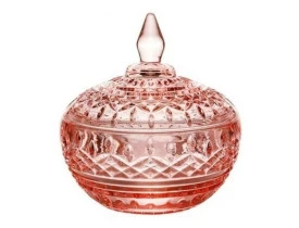 Potiche Decorativa Cristal Lys 11X12 Rosa Wolff