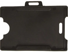 Porta Crachá Preto com 10 unidades Kit
