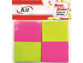 Bloco para Recado Neon Kit