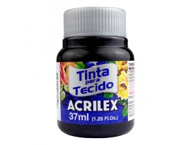 Tinta para Tecido Fosca 37ml Preto Acrilex