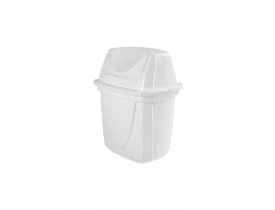 Lixeira Basculante 6,5 litros Branca 18X23X29cm Plasútil