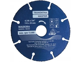 Disco de Corte para Madeira 4.3/8'' Tramontina 