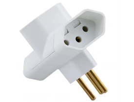 Plugue T 2P+T 10A Branco Tramontina