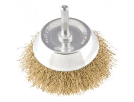 Escova tipo Copo 3'' com Haste 1/4'' Vonder