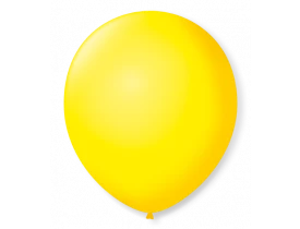 Balão N7 Liso Amarelo Citrino Pacote com 50 unidades São Roque