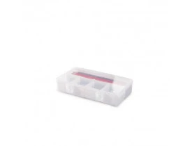 Caixa Duo PQ 5 Divisórias Branca 15x10x4cm Plasútil
