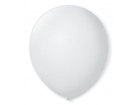 Balão N9 Liso Branco Polar Pacote com 50 unidades São Roque