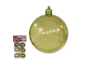Bolas De Natal 4cm Dourada c/06 D&A